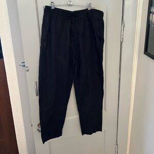 Athleta Womens linen Black Joggers